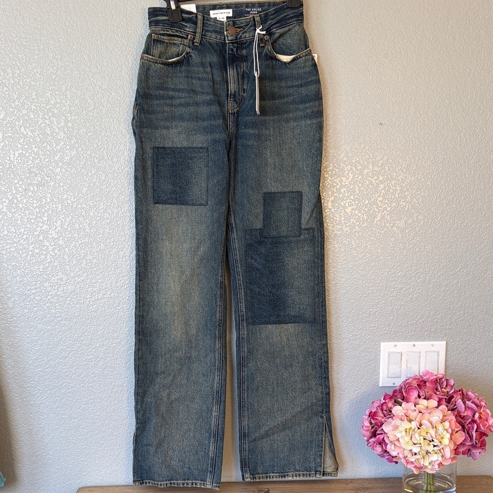 Good American The Khloe Jean Super High Waist Cinching Straight Fit